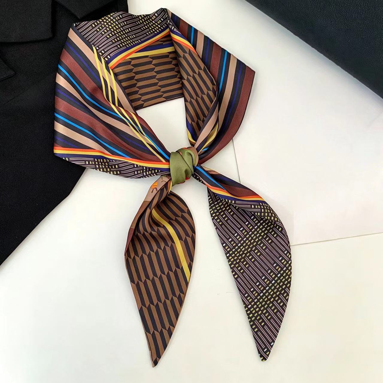 Head Wrap Turban - Luxe Print Lang Haarlint Bevel Zijden