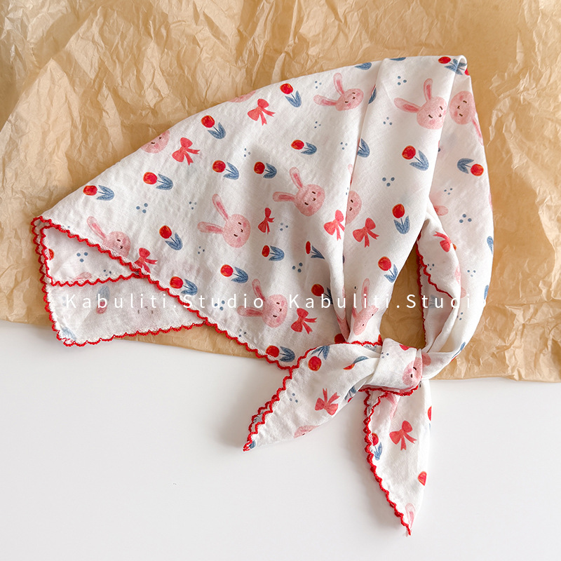Head Wrap Turban - Katoenen linnen vierkante sjaal 58 cm