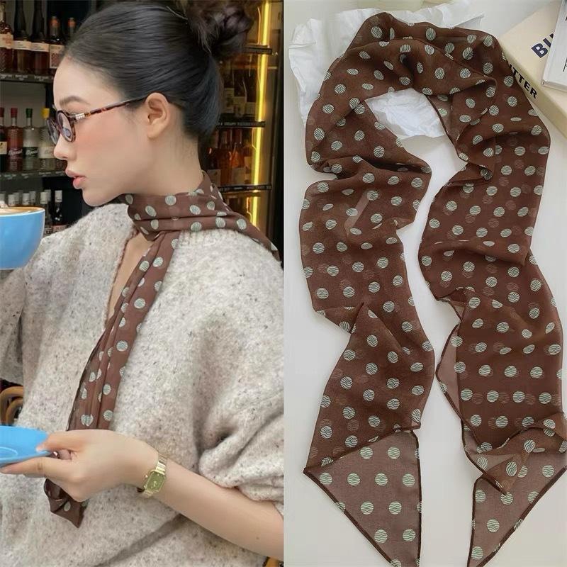 Polka Dot bloemenprint zijden  - Head Wrap Turban recensie en prijs