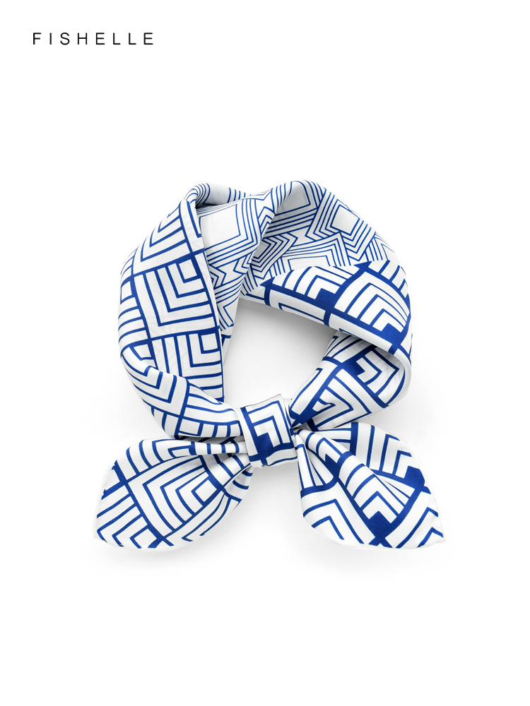 Geometrische Gedrukt Real Zijd - Silk Neck Scarf recensie en prijs