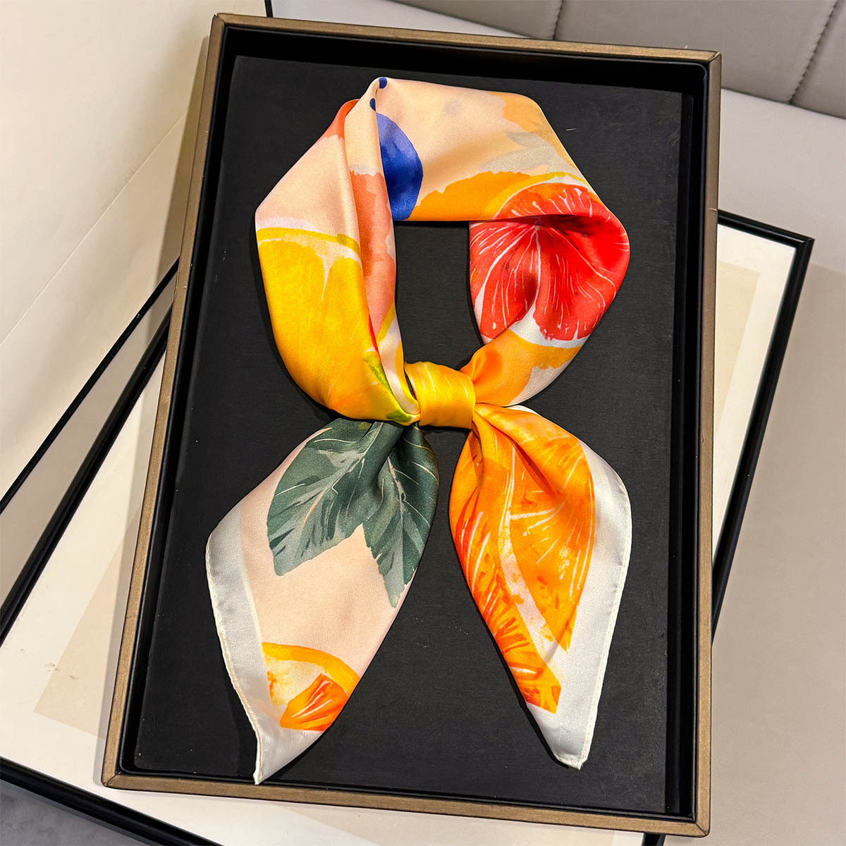 Mode Citroen Fruit Patroon Vie - Silk Neck Scarf recensie en prijs