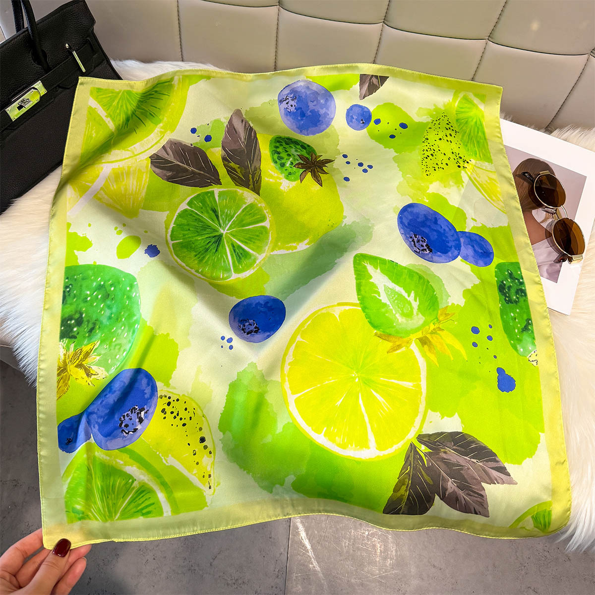 Mode Citroen Fruit Patroon Vie - Silk Neck Scarf recensie en prijs