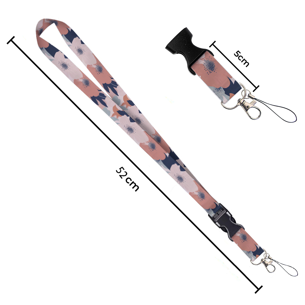 Kleine dieren in bloemen Print - Lanyard Badge Holder recensie en prijs